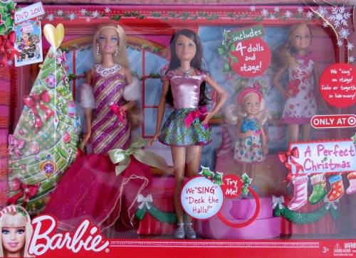 Barbie A Perfect Christmas Dolls & Stage | BestPrincessToys.com