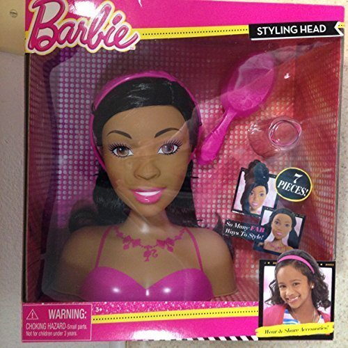 black barbie styling head