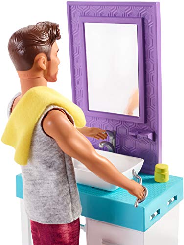 barbie ken doll and playset