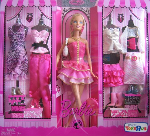 Barbie Doll & Fashions Giftset w 5 Outfits & Doll - Toys R Us Exclusive (2008)