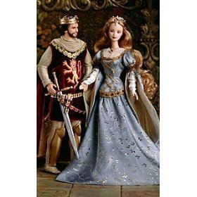 Ken and Barbie Doll As Camelot's King & Queen, Arthur and Guinevere