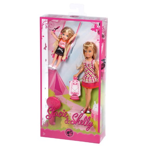 Barbie Camping Family Stacie & Kelly Dolls