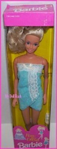 Barbie 1992 Fun to Dress Blue Bath Towel Wrap Doll
