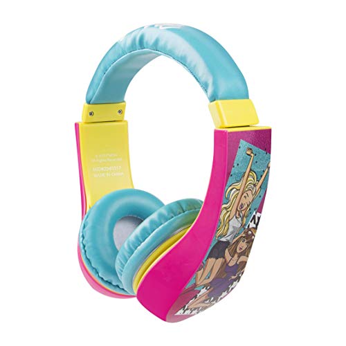 Barbie 30359 Kid Safe Over the Ear Headphone w/ Volume Limiter, Styles May Vary by Sakar