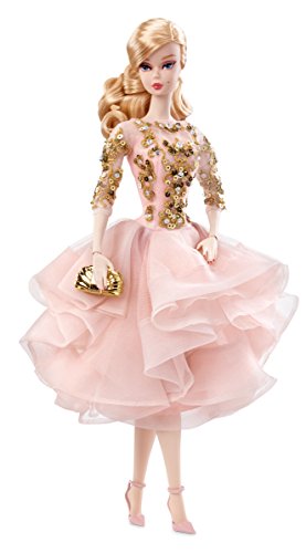 Barbie  Fashion Model Collection, Blush & Gold Cocktail Dress