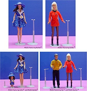 Kaiser Doll Stand 2201, Box of 12 - White Doll Stands for 11