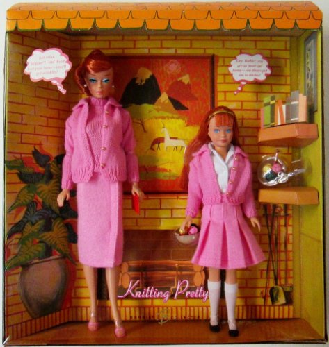 Knitting Pretty Barbie Doll and Skipper Giftset Collectors Edition #2