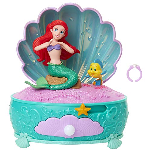 Disney Princess Ariel Pearl Jewelry Box, Disney The Little Mermaid 30 Year Anniversary! Ariel Dances to Part of Your World Includes Pearl Ring for You to Wear!