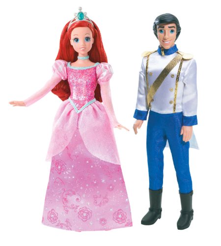 Disney Princess and Prince Ariel and Prince Eric Doll Set