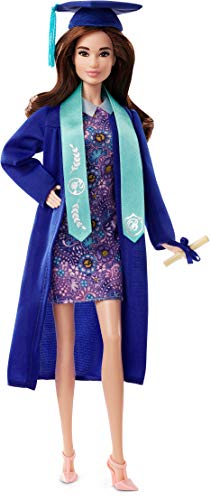 Barbie Collector: Graduation Day Doll, 11.5-Inch, with Brunette Hair, Wearing Graduation Cap and Gown, with Diploma Accessory, Makes A Great Graduation Gift for All Ages   