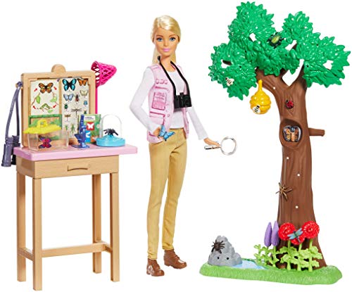 Barbie Entomologist Doll and Playset Inspired by National Geographic for Kids 3 Years Old and Up
