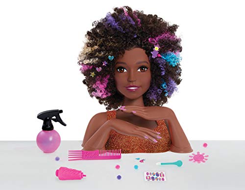 JP Barbie JPL63345 Barbie Sparkle Deluxe Styling Head - Afro Hair