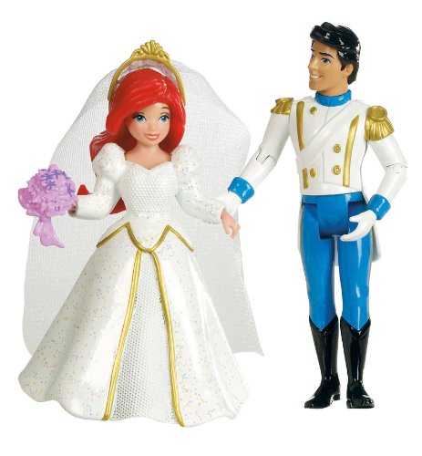 Disney Princess Fairytale Wedding Ariel and Prince Eric Doll Set