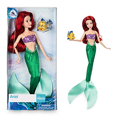 DISNEY STORE ARIEL CLASSIC DOLL WITH FLOUNDER 12 by Disney