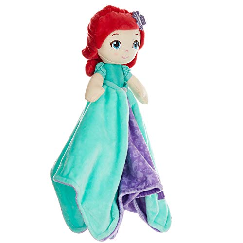 KIDS PREFERRED Disney Baby Ariel Plush Stuffed Animal Snuggler Blanket
