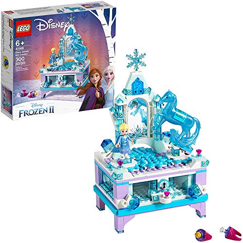 LEGO Disney Frozen II Elsa's Jewelry Box Creation 41168 Disney Jewelry Box Building Kit with Elsa Mini Doll and Nokk Figure for Creative Play (300 Pieces)
