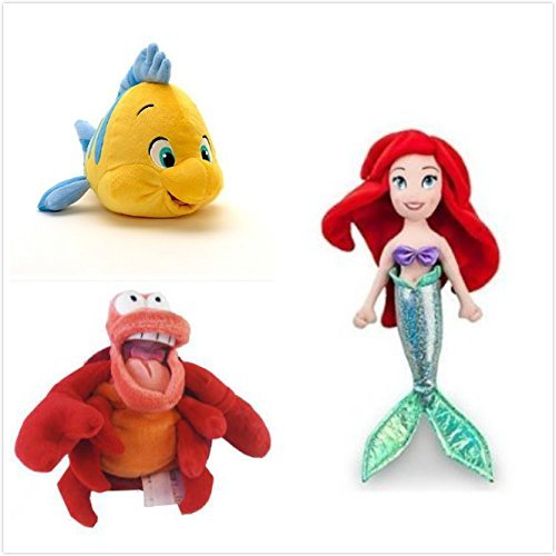 Disney Official Exclusive The Little Mermaid 3 Pcs Plush Set : 12
