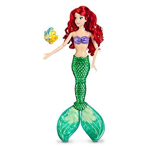 Disney Store Little Mermaid Princess Ariel Deluxe Feature Singing Doll - 18'' H