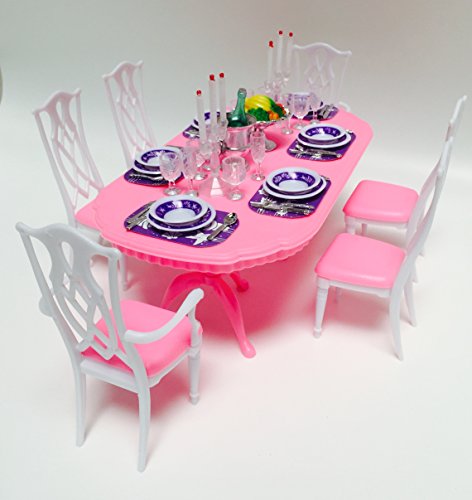 My Fancy Life Dollhouse Furniture - Dining Room Play Set