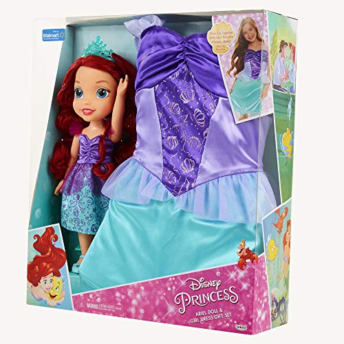 Princess ariel doll and girl dress set