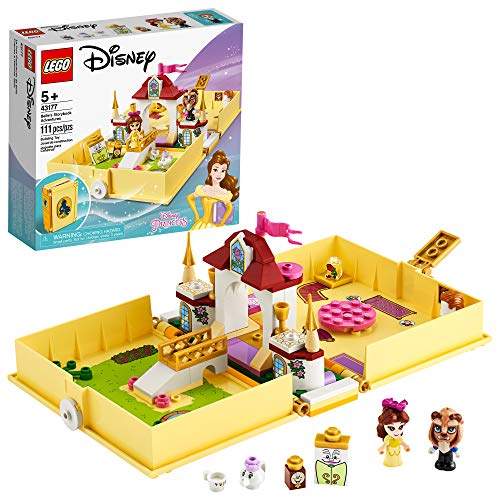 LEGO Disney Belle's Storybook Adventures 43177 Creative Building Kit Toy, New 2020 (111 Pieces)