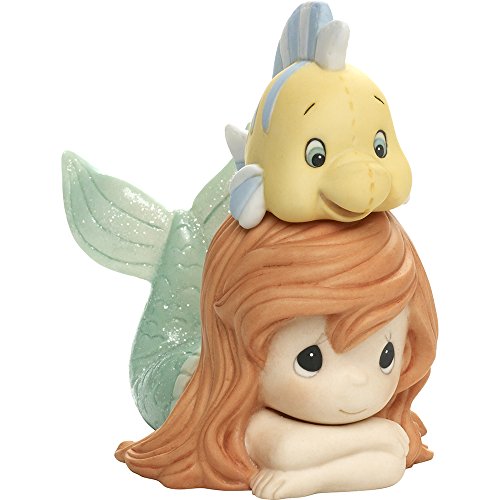 Precious Moments, Disney Showcase The Little Mermaid, Ariel Figurine, Life Is Better With A Good Friend, Porcelain, #171094