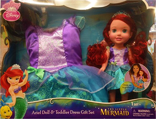 Disney Princess Ariel Doll and Toddler Dress Gift Set = the Little Mermaid