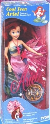 Disney COOL TEEN ARIEL doll The Little Mermaid TYCO 1992