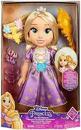 Disney Princess Rapunzel Doll, Magical Glowing Hair and Singing Doll with Accessories for Extra Play, Wear and Share The Accessories to Create Fun Hari Styles for You and Rapunzel!