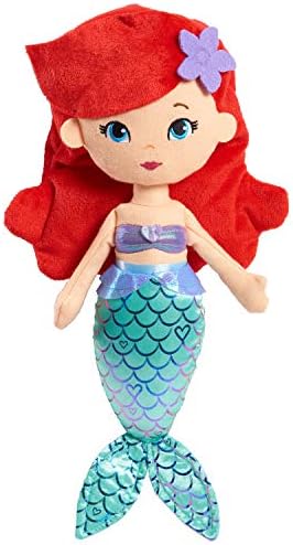 Disney Princess So Sweet Princess Ariel, 13.5-Inch Plush with Red Hair, The Little Mermaid, Officially Licensed Kids Toys for Ages 3 Up by Just Play